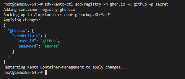 Eclipse Leda Kanto Container Manager Configuration utility